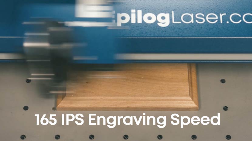 Hit go and see the epilog in action at 165 IPS Engraving Speed