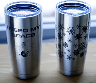 laser etch stainless steel tumblers