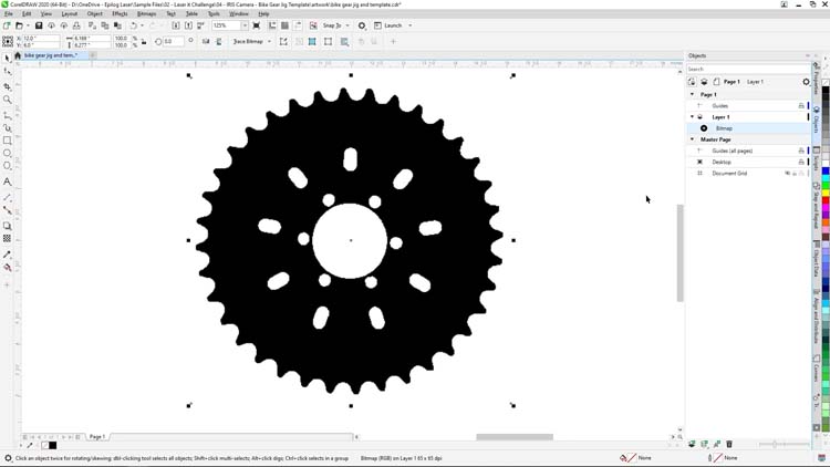 înapoi în coreldraw