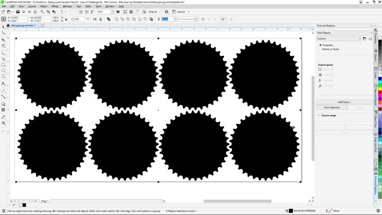 Matriz 4x2 das partes encadeamento