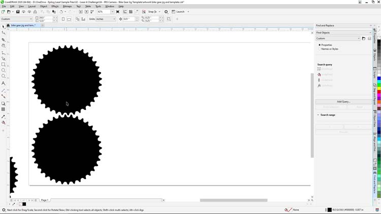 duplicate chainring 1st column