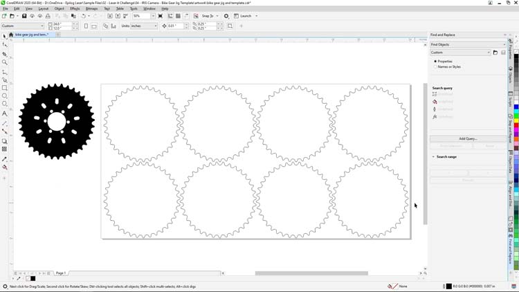 cut outlines for jig cutting