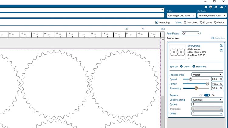 paramètres de la suite logicielle