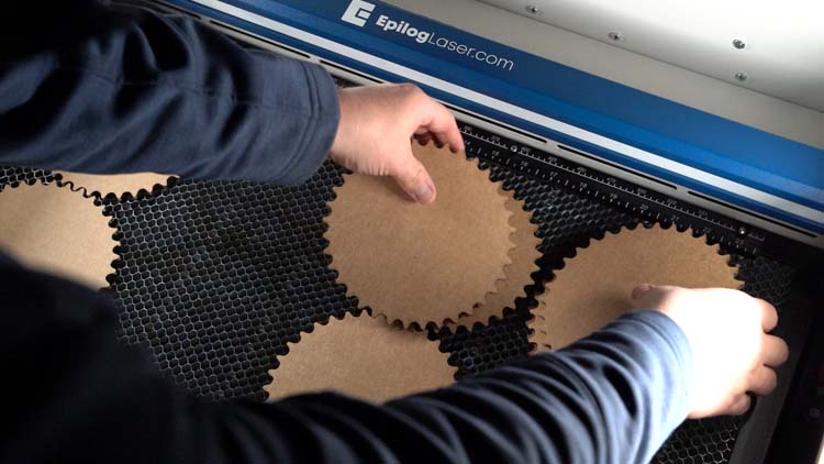 remove the extra laser cut cardboard