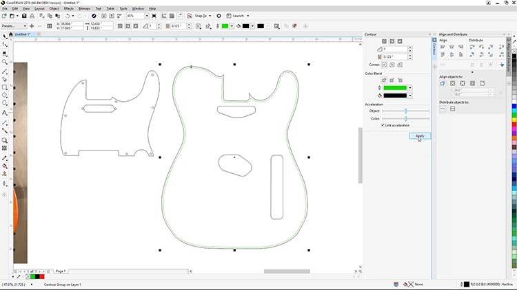 Aplique las configuraciones de contornos adicionales