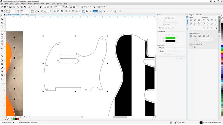 sélectionnez le pickguard