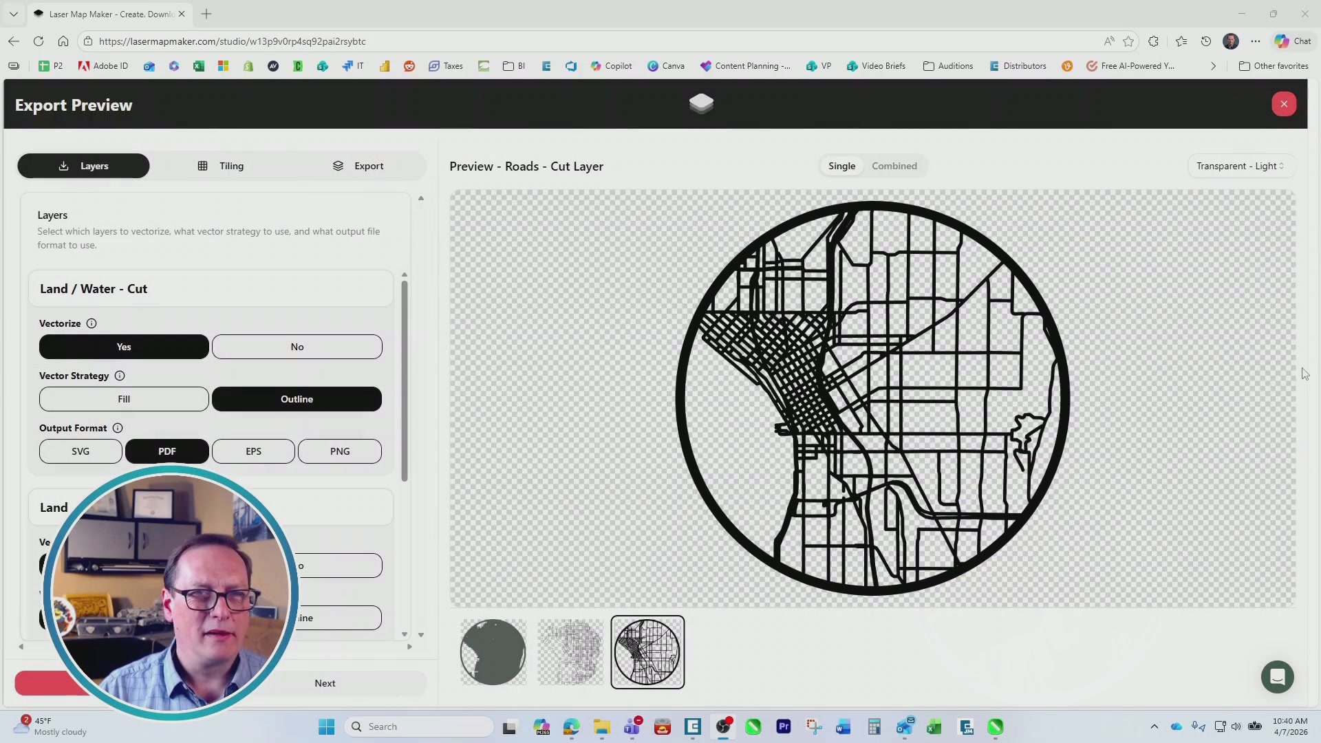 Creating a map with Laser Map Maker
