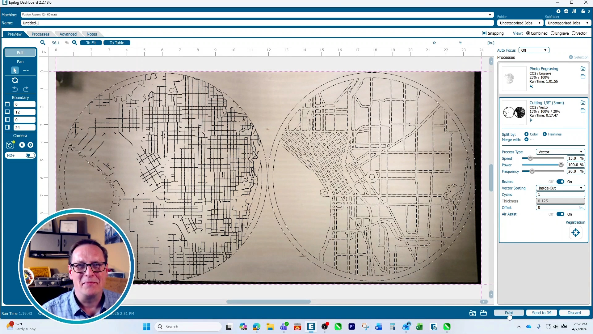 Set up artwork in Laser Dashboard