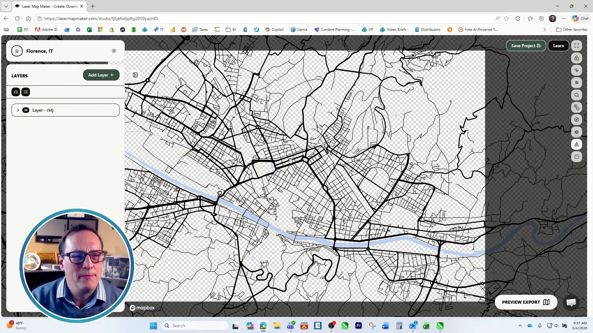 Creating a map with Laser Map Maker