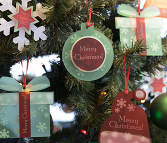 2D Christmas theme Ornaments decoration hanging, Yeti Christmas tree  monster Ornament hanging decoration, monster Ornament, Christmas decoration  gifts