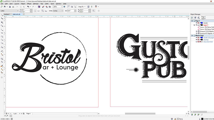 design file for laser engraving slate coasters
