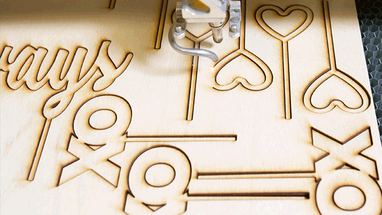 laser cutting cake toppers