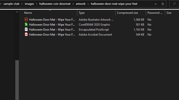 opsi file keset halloween karya dalam format zip