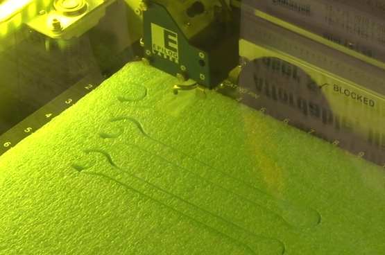 Engraving foam for tools