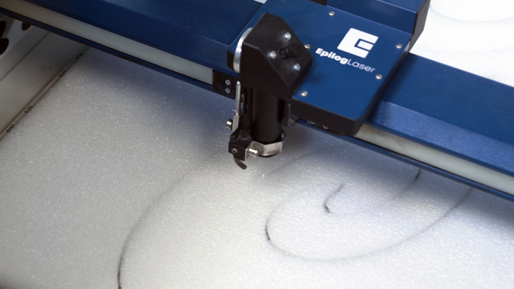 laser cutting dimensional foam letters