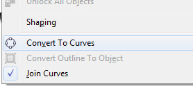 convert to curves