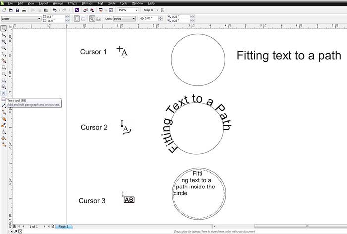 fit text to path coreldraw x7