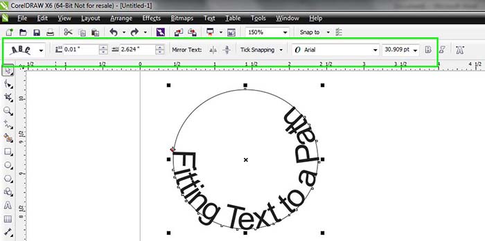 Placing Text on a Path in CorelDRAW