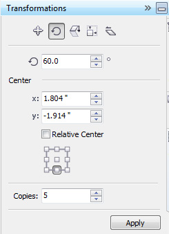 rotate docker corel x6