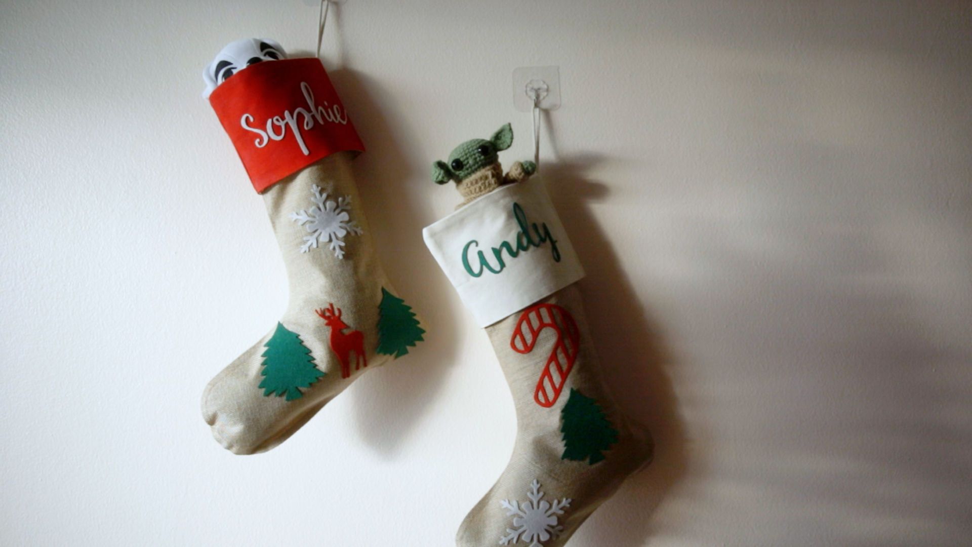 Laser cut stocking decorations