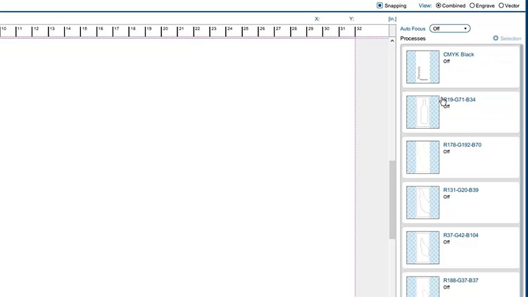 obtenga una vista de diferentes procesos después de dividirlos por color