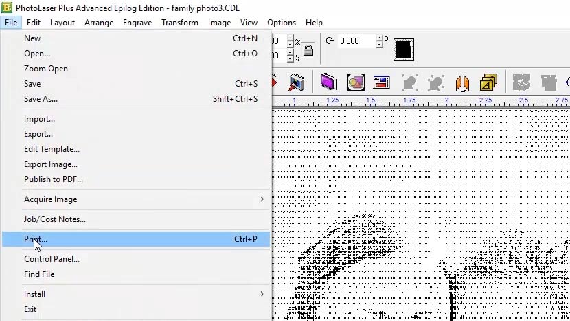 Select Print from the File menu