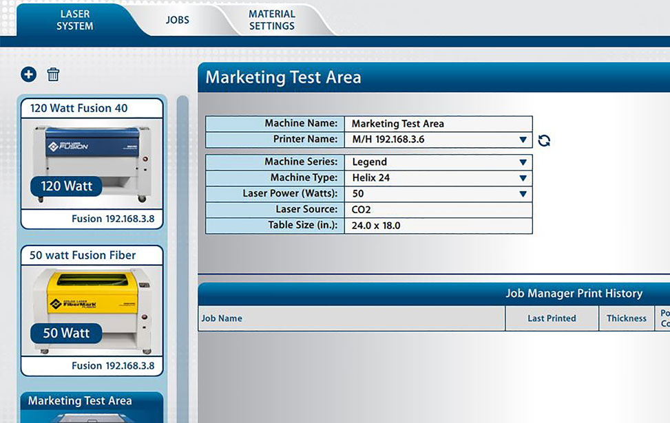 job manager per macchinari multipli.