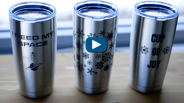 engraving stainless steel tumblers