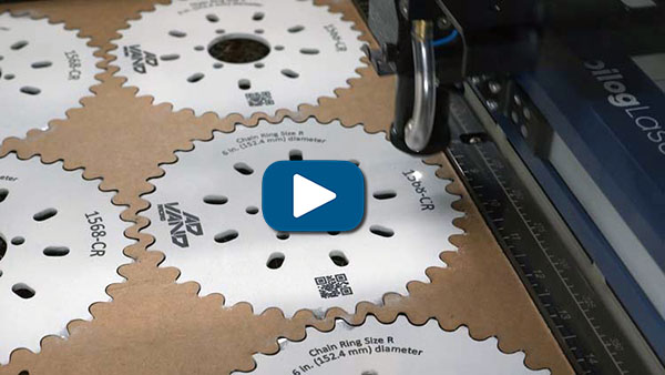 laser cutting a jig for marking multiple parts