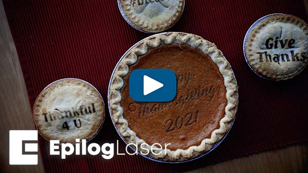 laser engraving Thanksgiving pies