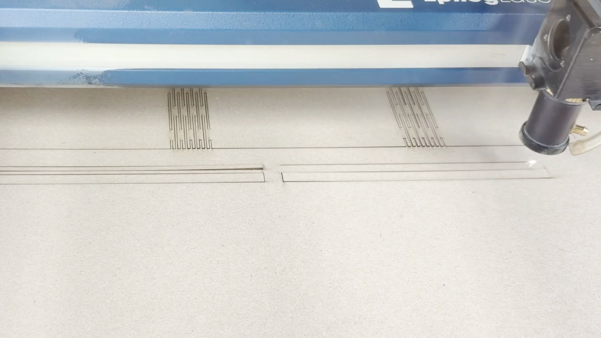 laser cutting living hinge photo frame