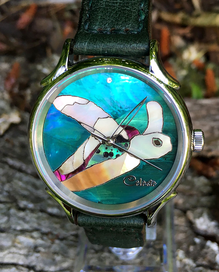 Schildkrötenuhr der Celeste Watch Company