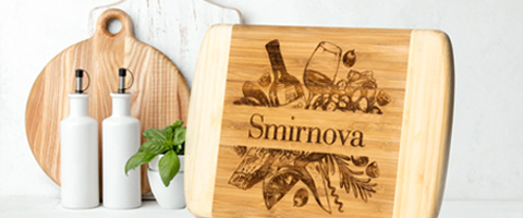 wood engaving cutting board