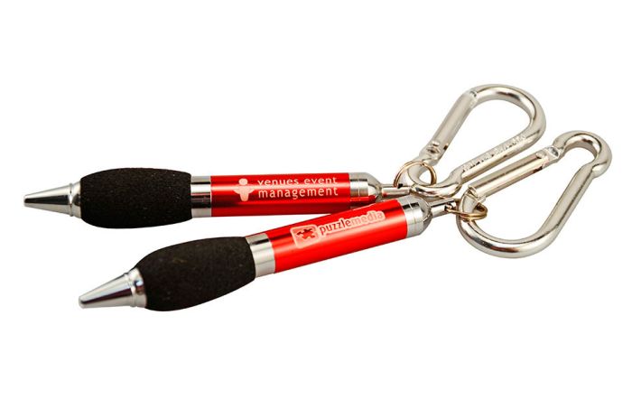 Lasergraverade nyckelringar med pennor
