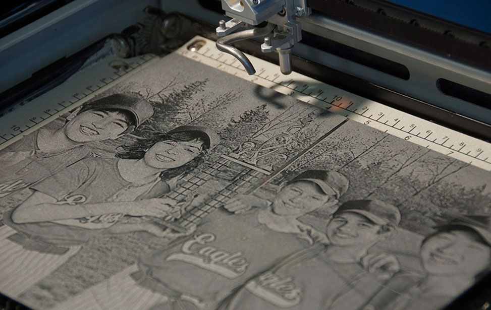 Fotogravur auf Stein