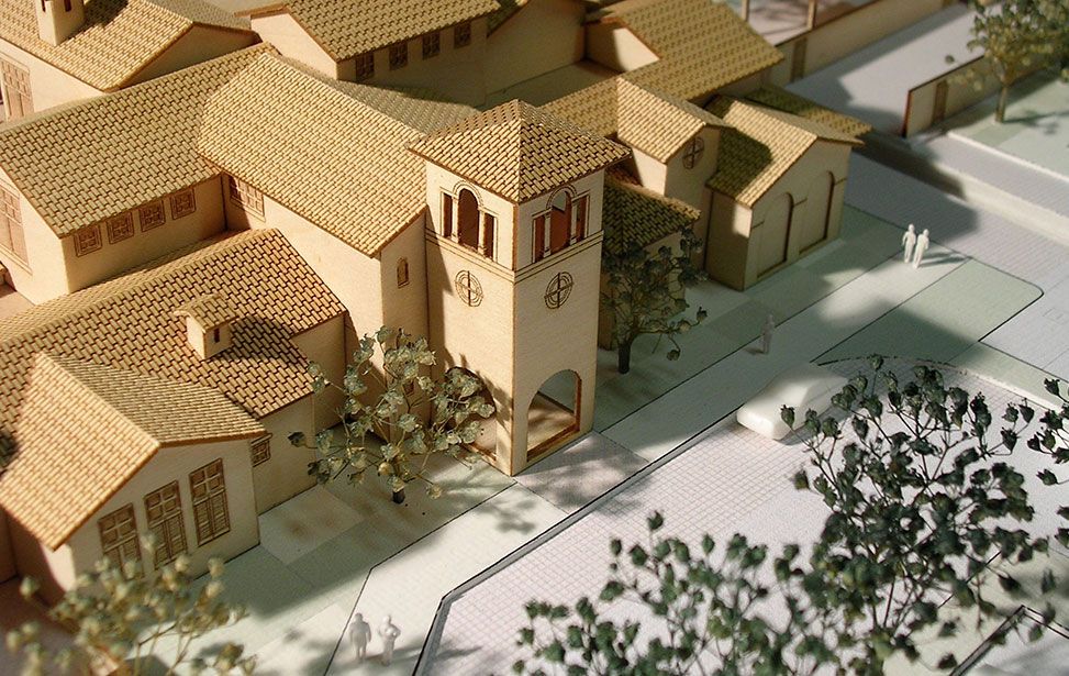 lasergesneden architectonisch model project mdf-plaat