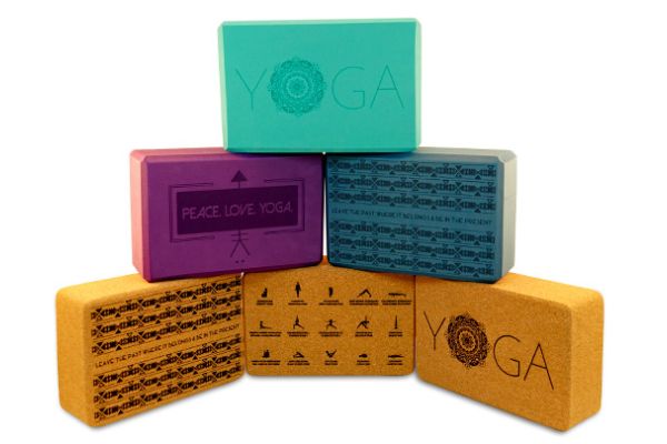 Laser engraved yoga blocks
