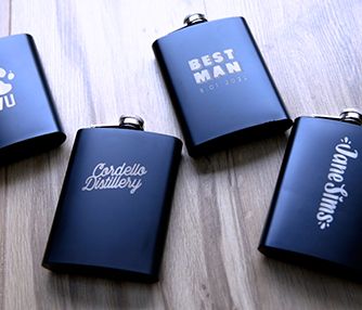 Laser Engraving Metal Flasks