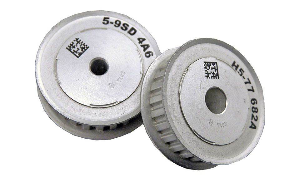 CO2 Laser Marked Metal Belt Pulley