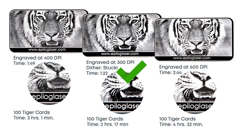 Principes de base du système, comme l’impact de la résolution de l’image sur la gravure