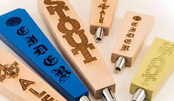 laser engraving beer tap handles