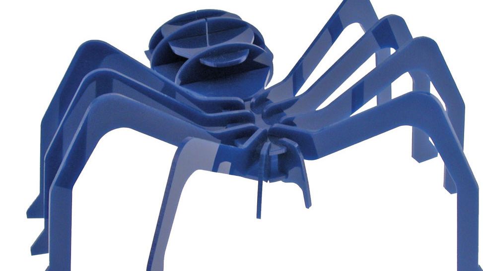Lasergeschnittenes Modell einer Spinne aus Acryl
