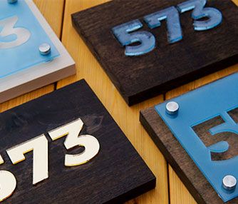 laser cut signage