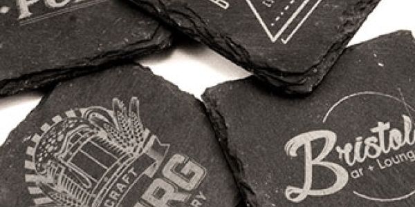 laser engraving slate coasters