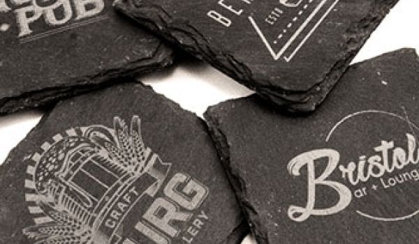 laser engraving slate coasters