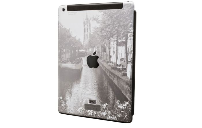 Apple iPad Air gravado com fotografia artística de férias de Delft