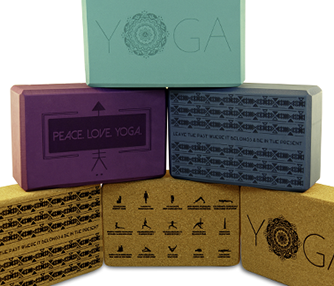 laser engraving foam and cork yoga blocks