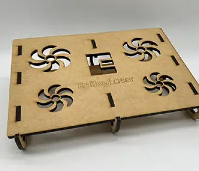 mdf laptop stand with engraving