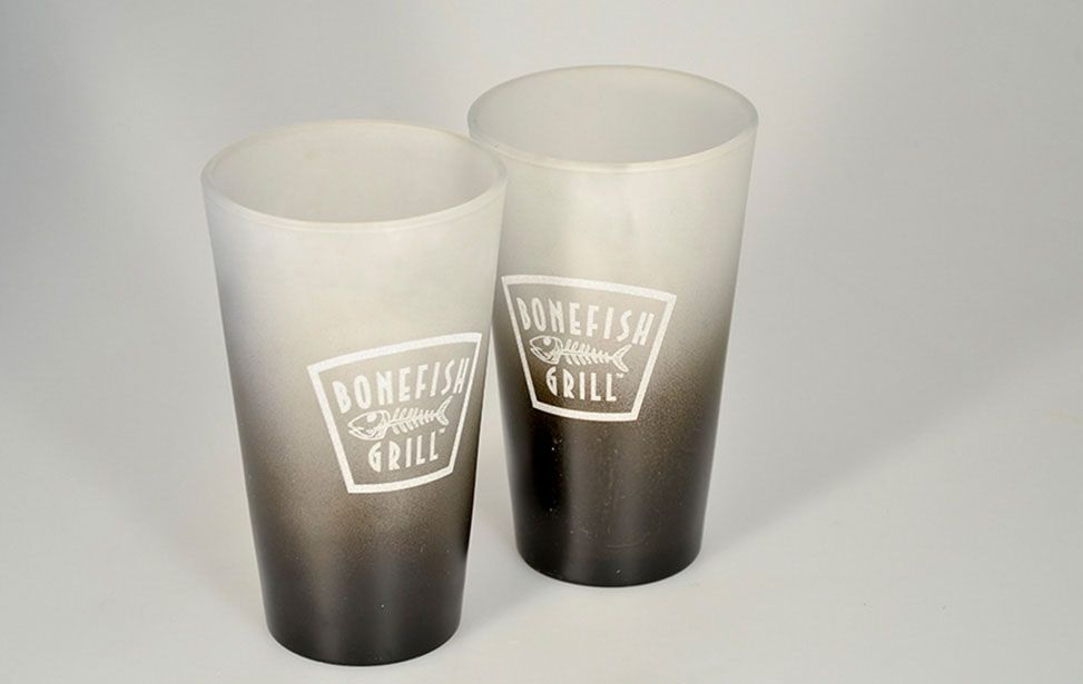 Laser Etched Restaurant Glasses