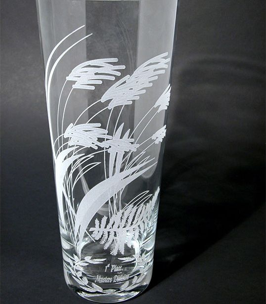 Laser Etched Vase